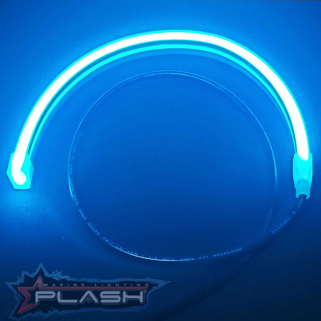 12V Neon Mercury Flexible Light Collage Waterproof RGB Extremely Bright Silicone Sealed Kit Blue Color