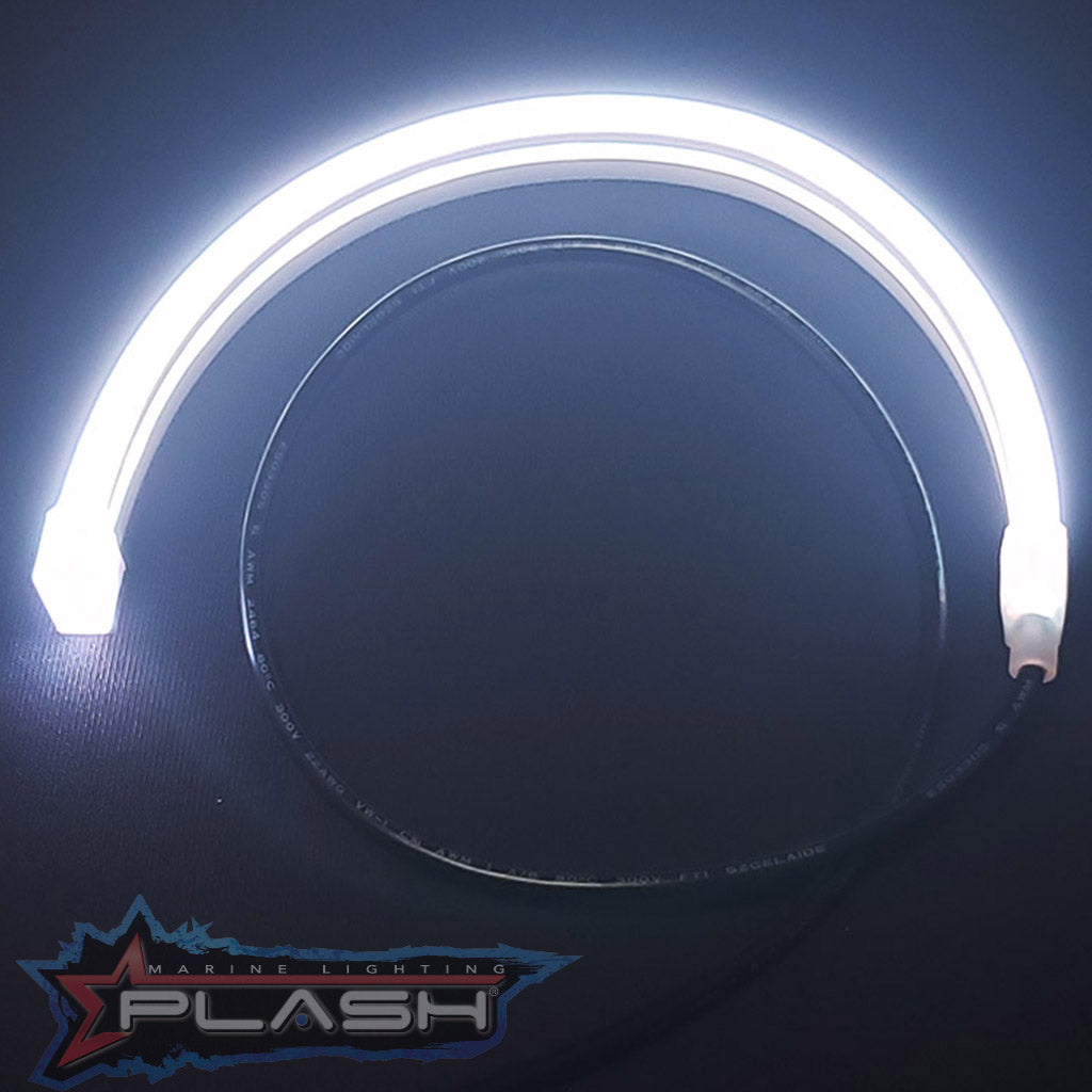 12V Neon Mercury Flexible Light Collage Waterproof RGB Extremely Bright Silicone Sealed Kit White Color