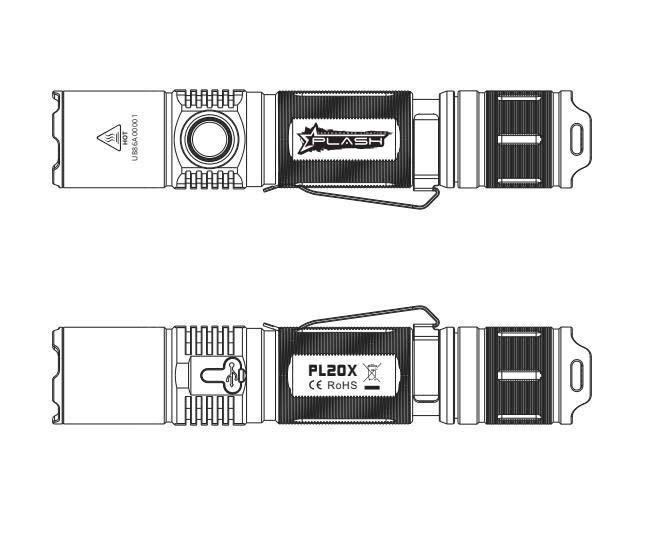 PL20X LED FLASHLIGHT INSTRUCTION SHEET