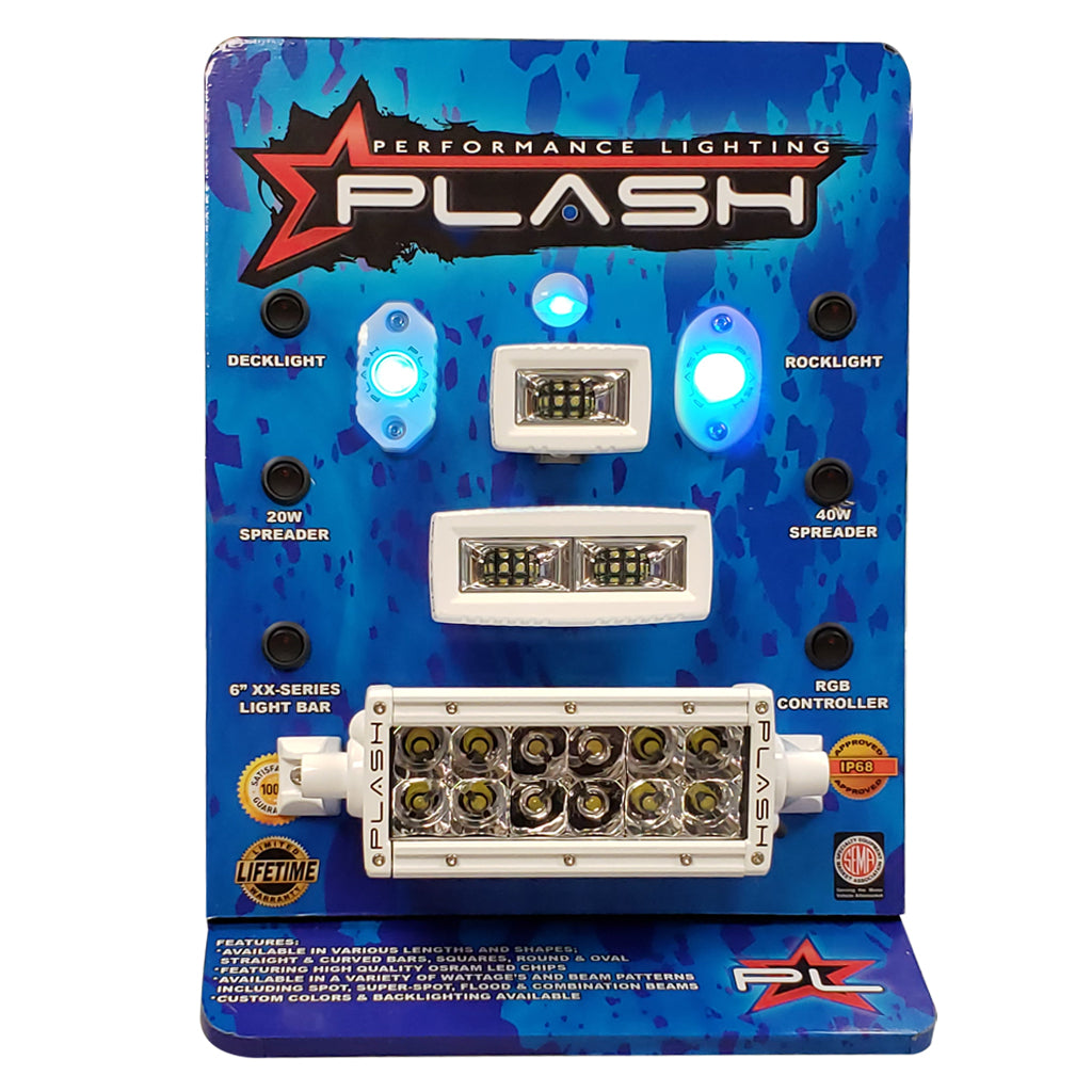 MARINE LED POINT OF PURCHASE DISPLAY DOUBLE ROW LIT