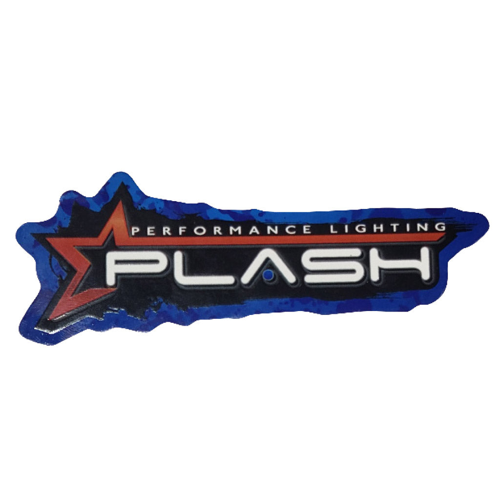 Plashlights Vinyl Decal Small Full Color Plash Logo