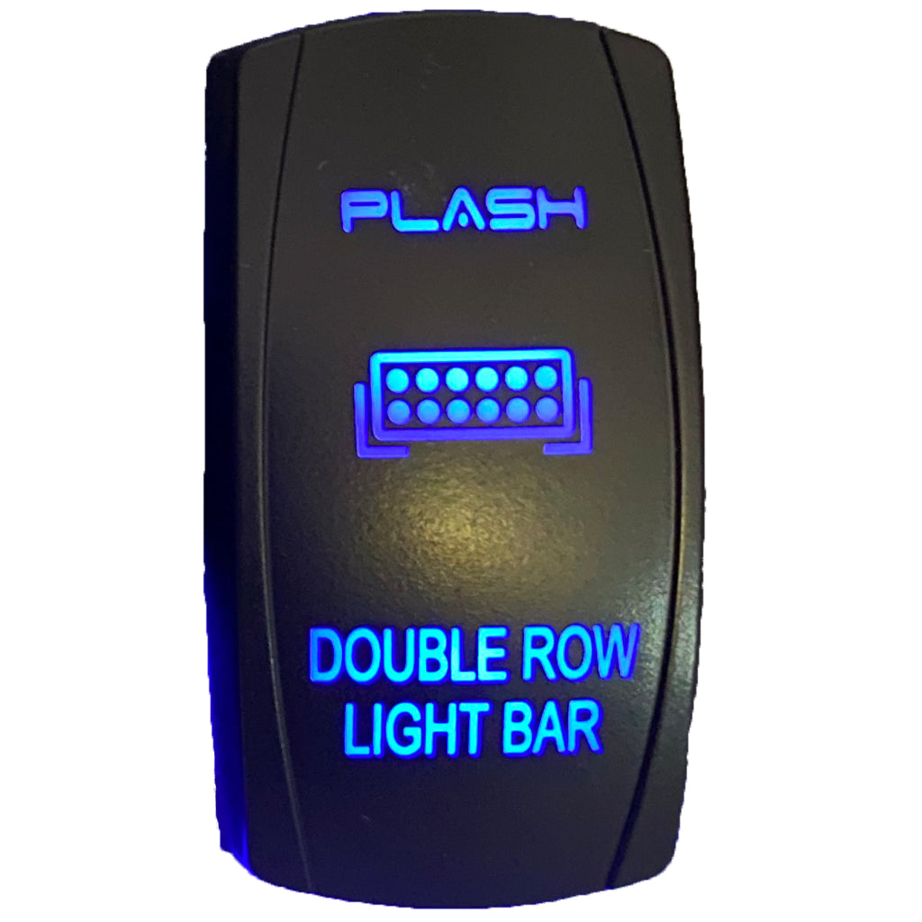 PLASH Double Row Light Bar -  Rocker Switch