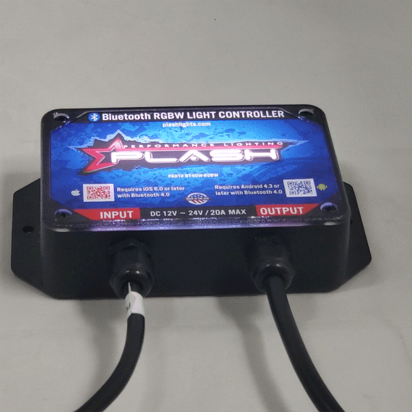 Marine RGBW Bluetooth Controller for LED Lights | Multi Zone