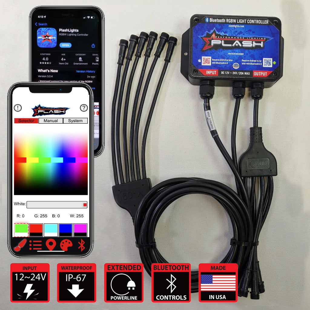 LED Lighting RGB Bluetooth app controlled brightest waterproof With Splitter Application