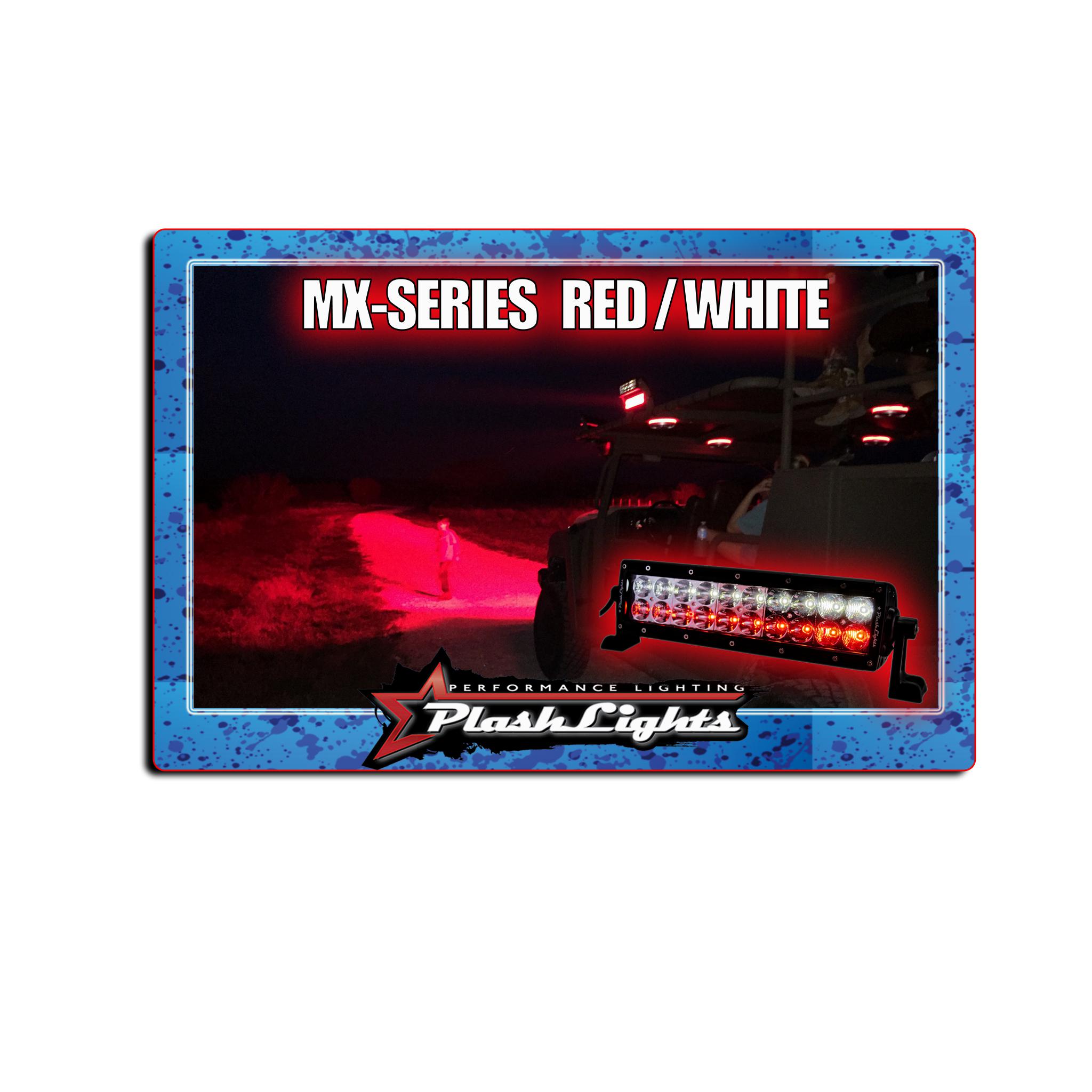 PlashLights Dual Color LED Hunting Light Bar RED WHITE Color Night Vision Stealth predator hunt kill