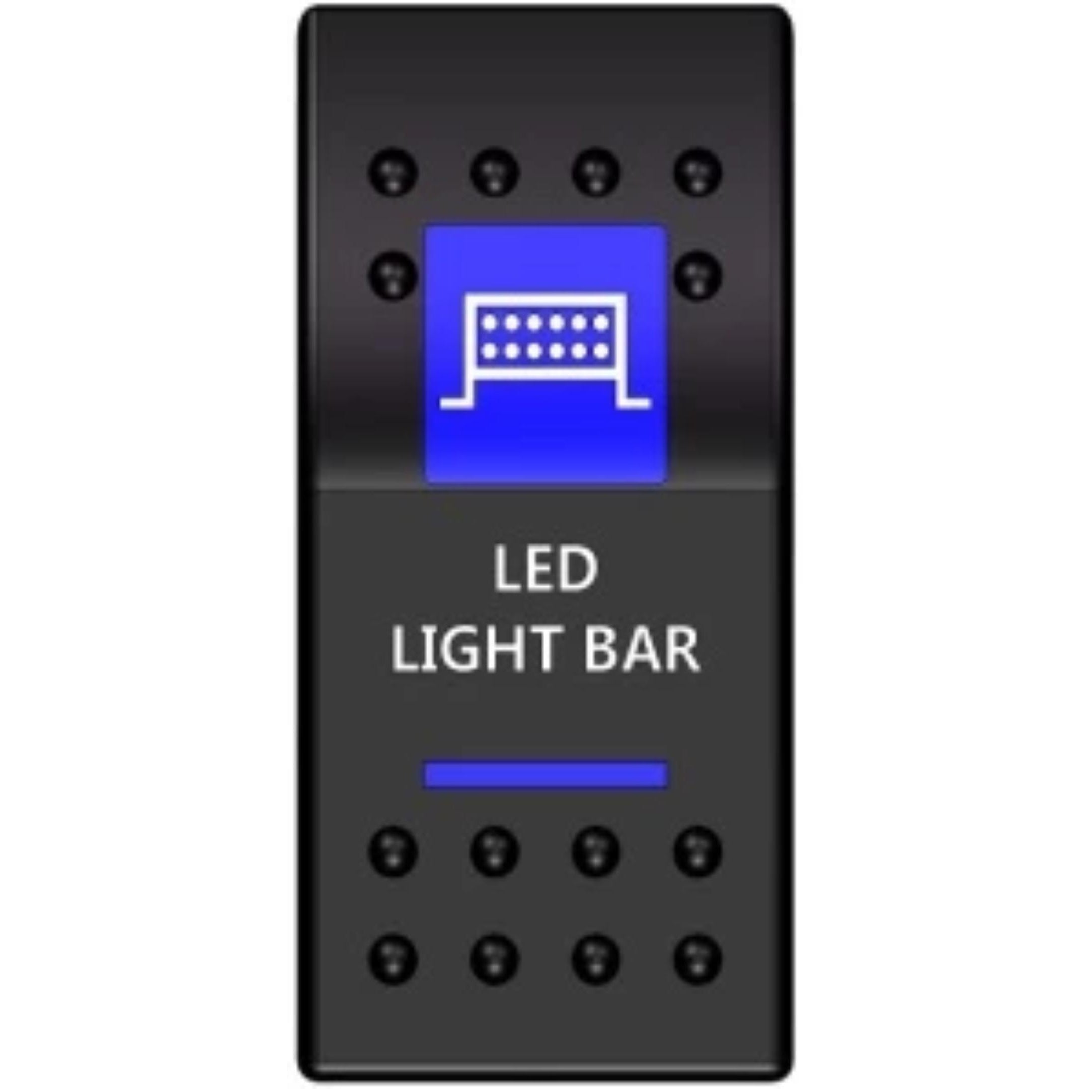 Double Row LED Light Bar -  Rocker Switch