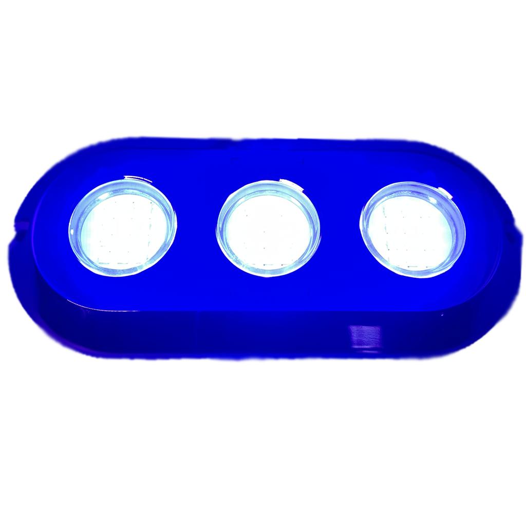 Blue Under Water LED Transom Light Plash
