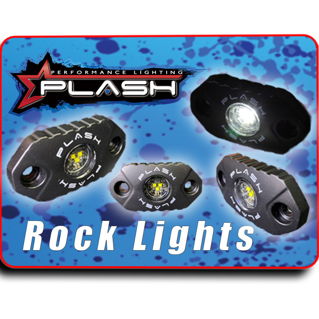 White Rock Light Surface Mounted Sema Truck LED Kit PlashLights