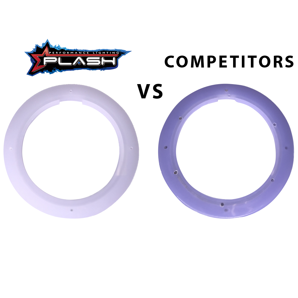 RGB Color Changing Speaker Rings LED Light Strips Comparison by PLASH